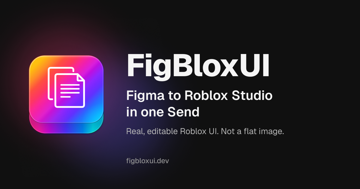 FigBloxUI — Stop Rebuilding UI by Hand